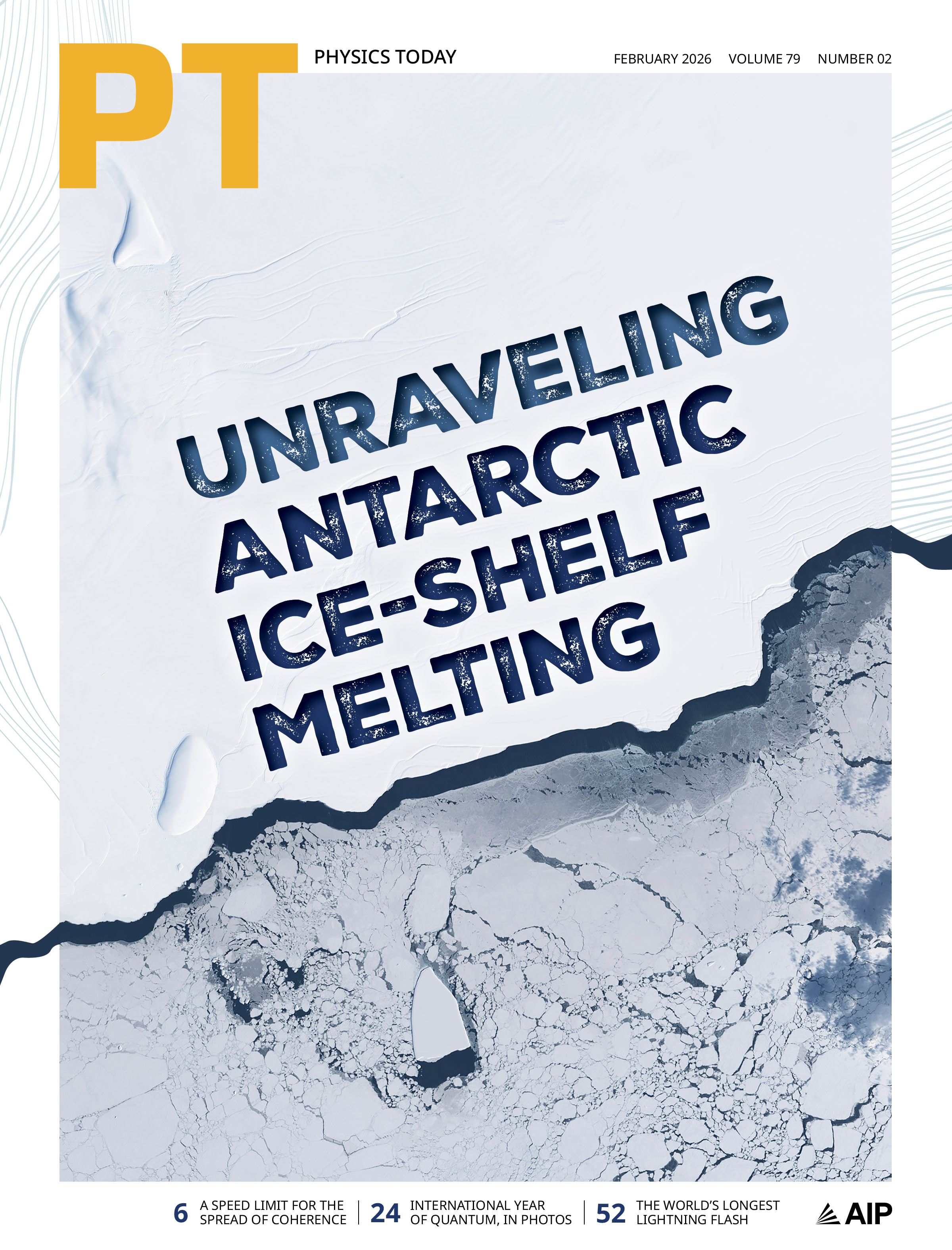 Cover of Physics Today's February 2026 issue.