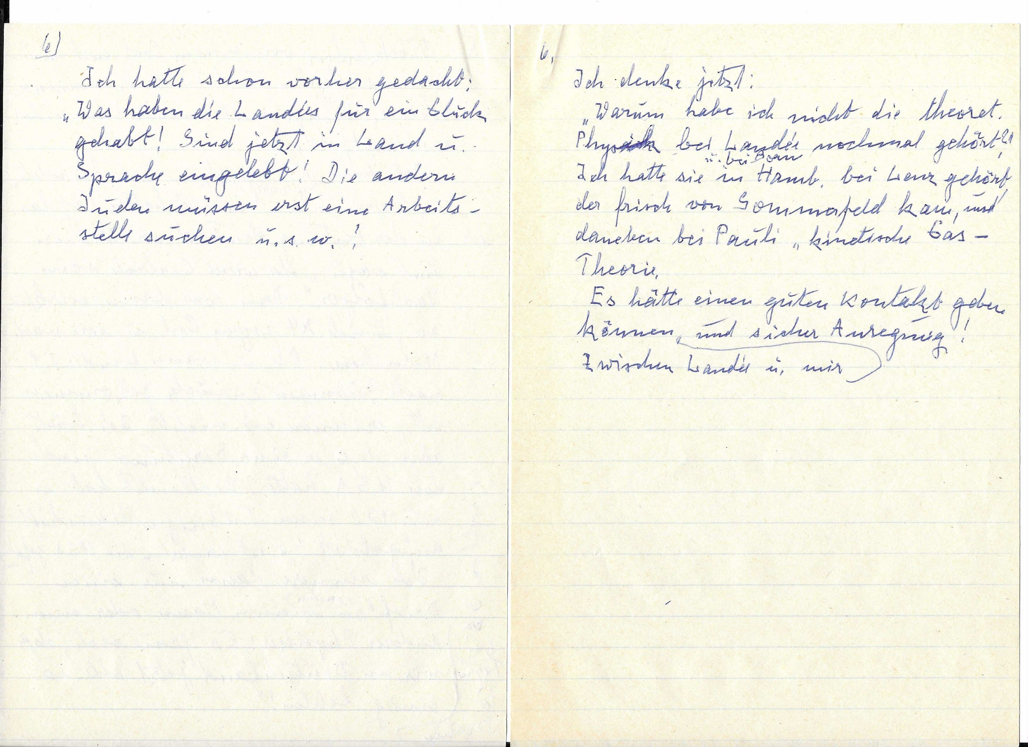 Mensing reminiscences pages 6a and 6b