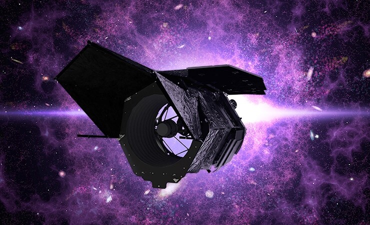 An illustration of the Roman Space Telescope.