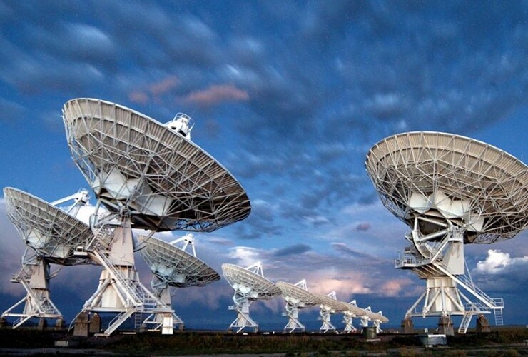 The National Radio Astronomy Observatory’s Very Large Array in New Mexico  (Image credit – NRAO / AUI / NSF)