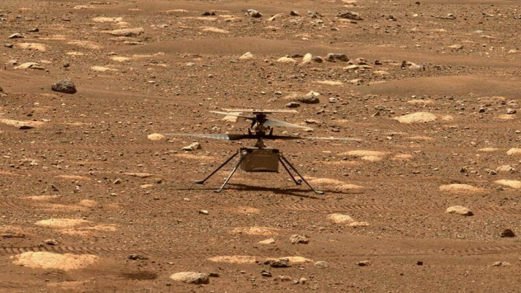 The Ingenuity helicopter has been using solar panels to charge its batteries since it was deployed to the ground by the Perseverance rover earlier this month.