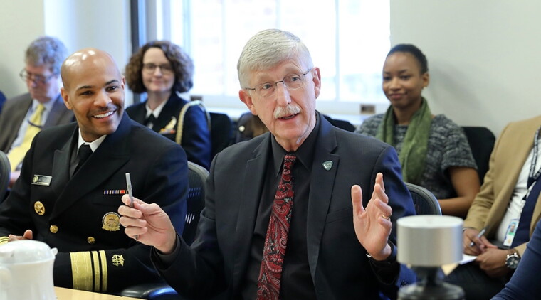 Francis Collins and Jerome Adams