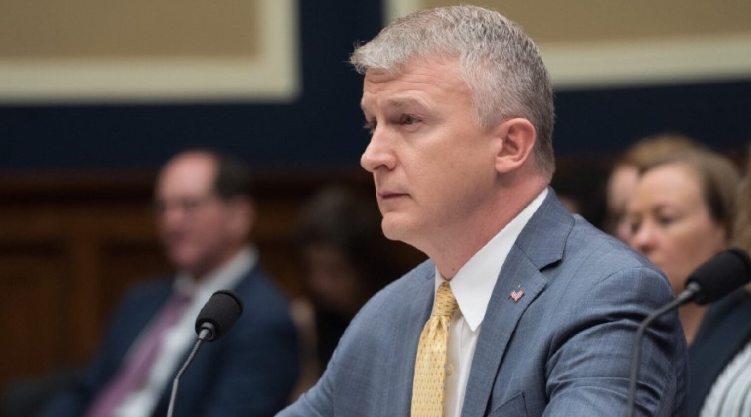 BARDA Director Rick Bright at a 2018 hearing on biological threat preparedness.