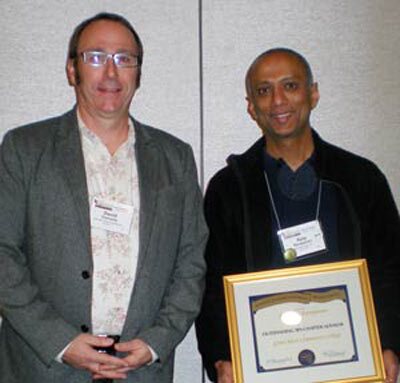 Ajay Narayanan, 2012 Outstanding Chapter Advisor Award Winner