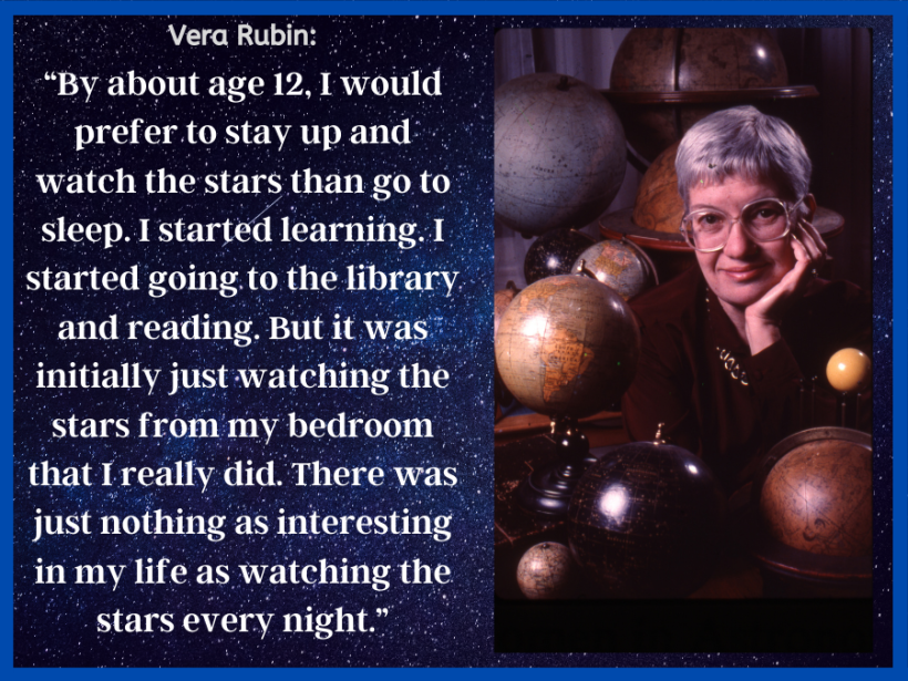 Vera Rubin quote and photo