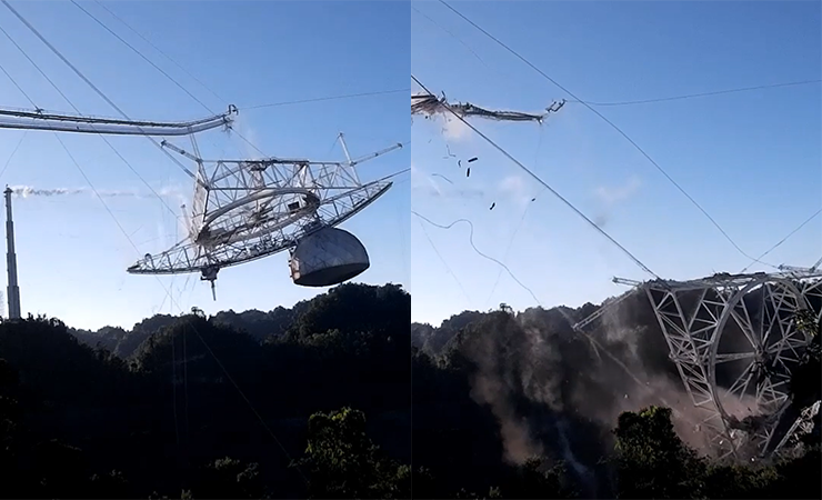 Arecibo collapse