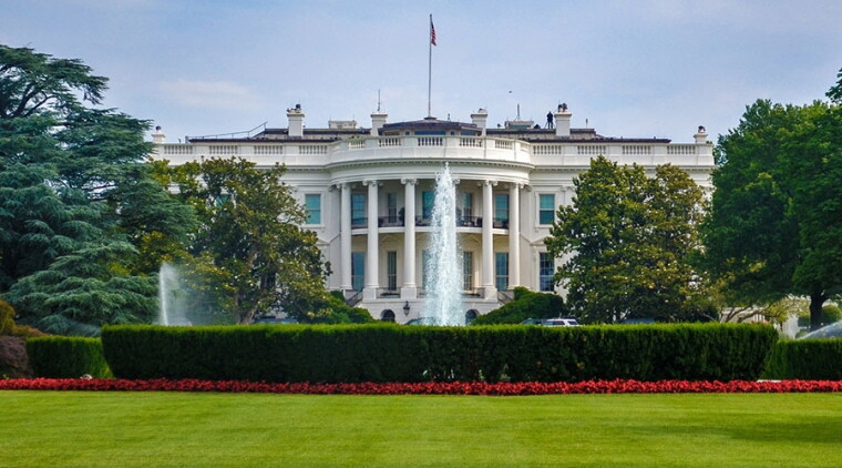 White House and lawn