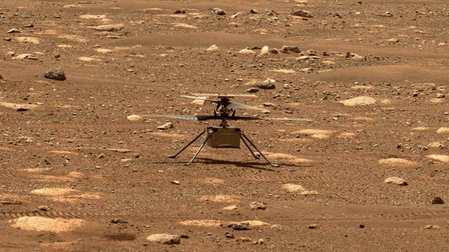 The Ingenuity helicopter has been using solar panels to charge its batteries since it was deployed to the ground by the Perseverance rover earlier this month.