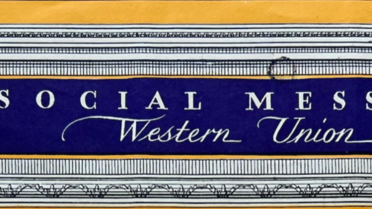 Telegram Congratulations to J.H. Van Vleck in 1935 Telegram Congratulations to J.H. Van Vleck in 1935