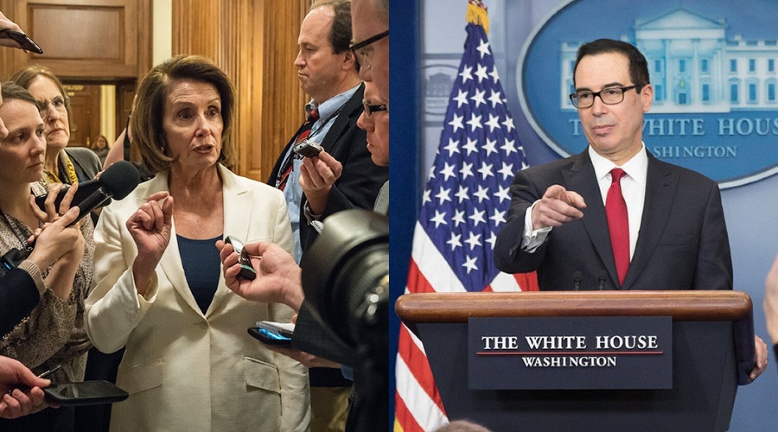 House Speaker Nancy Pelosi and Treasury Secretary Steve Mnuchin
