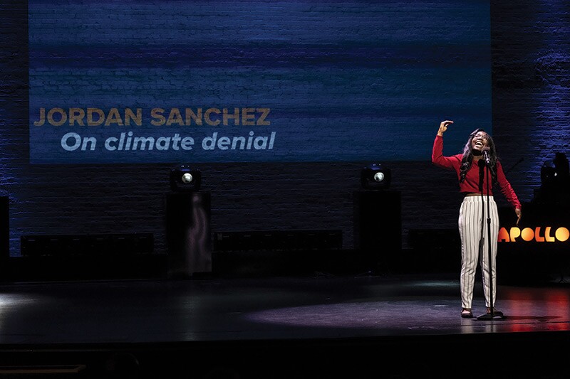 Sanchez performs her poem