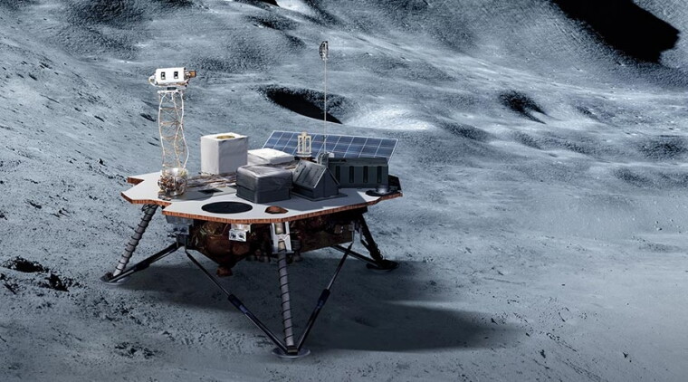 Artist’s conception of lunar lander
