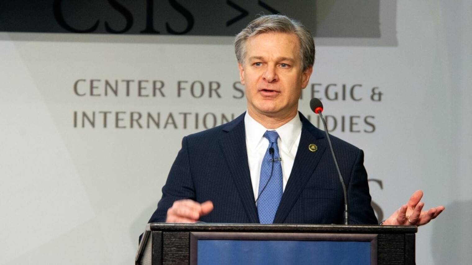 FBI Director Christopher Wray. 