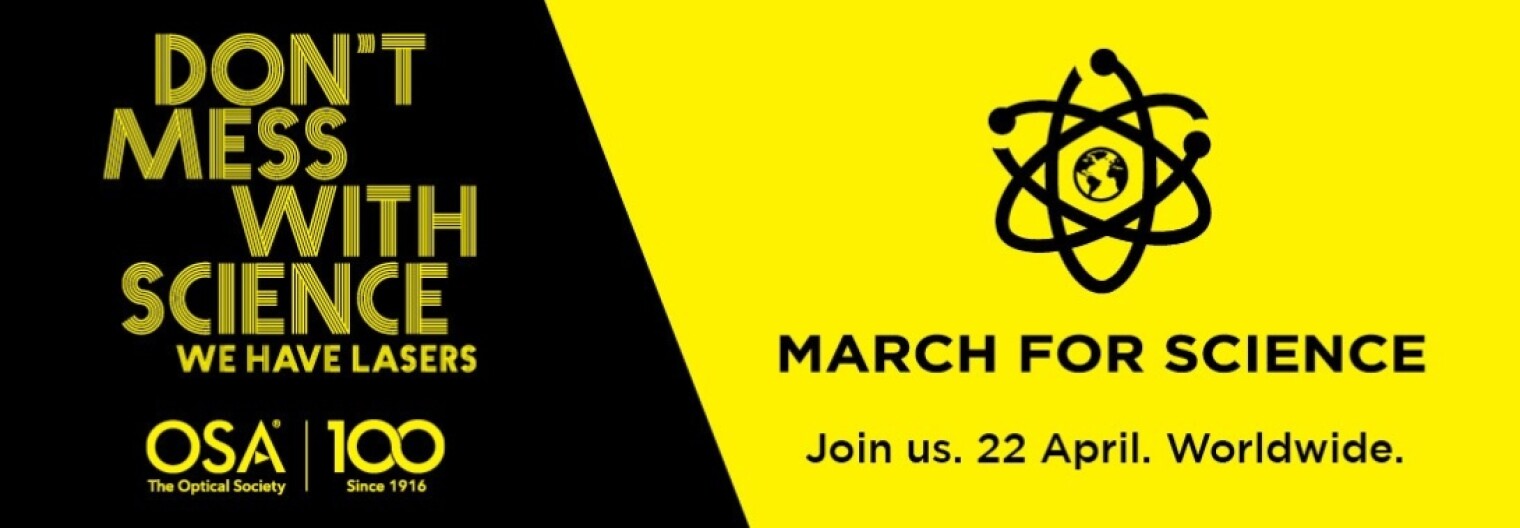 OSA March for Science banner