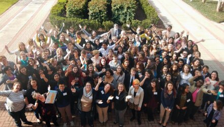 Participants at the 2015 APS Conference for Undergraduate Women in Physics at the University of Texas Brownsville