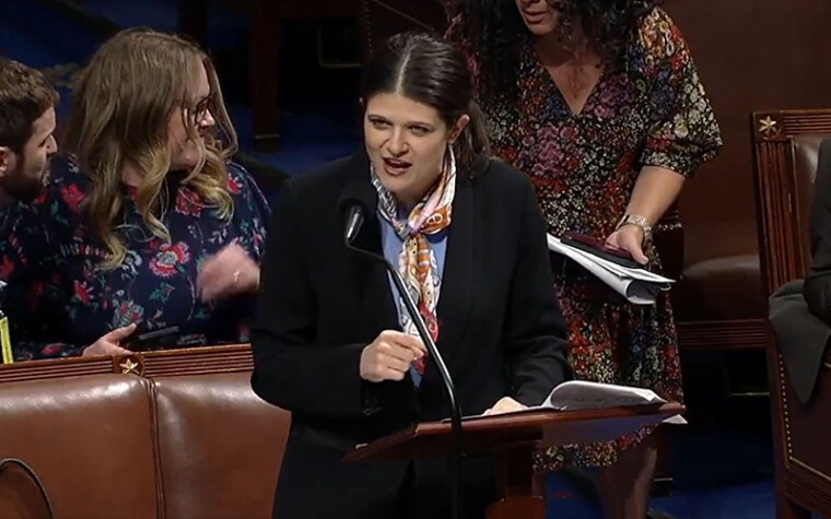 Rep. Haley Stevens (D-MI) speaks on the House floor.