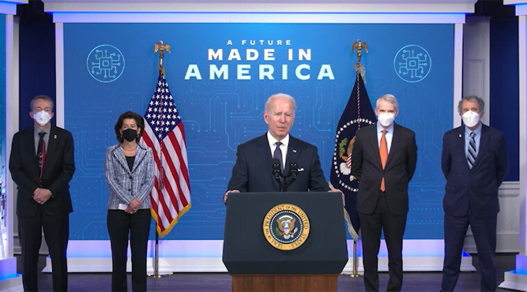 Biden speaks at Intel announcement