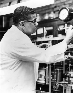 James Raymond Lawson working with equipment.