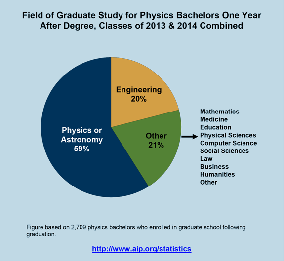 Field of Graduate Study for Physics Bachelors One Year