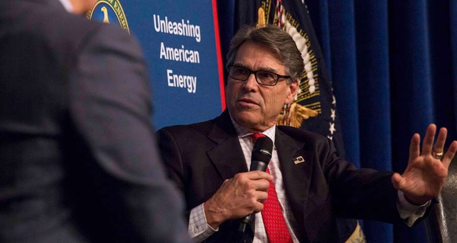 Energy Secretary Rick Perry