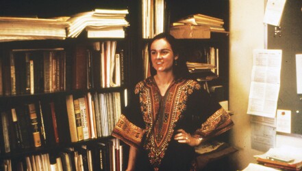 Trimble as an mid-career astronomer.  Photo courtesy of American Association of Physics Teachers (AAPT), AIP Emilio Segrè Visual Archives.