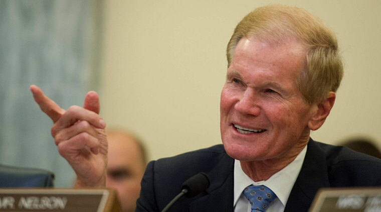Then-Sen. Bill Nelson (D-FL) speaking at a hearing on the International Space Station in 2012.