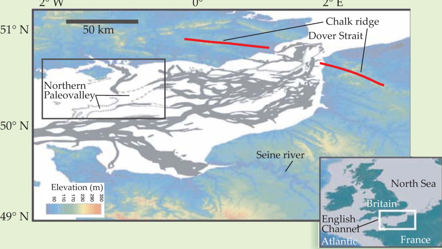 Sonar mapping suggests that the English Channel was created by two ...