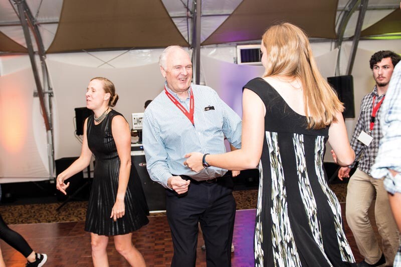 AIP CEO Robert G.W. Brown hits the dance floor at